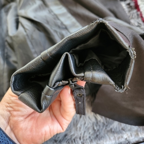 Apt. 9 Womens Black  Faux Leather Jacket size Small - Picture 9 of 9